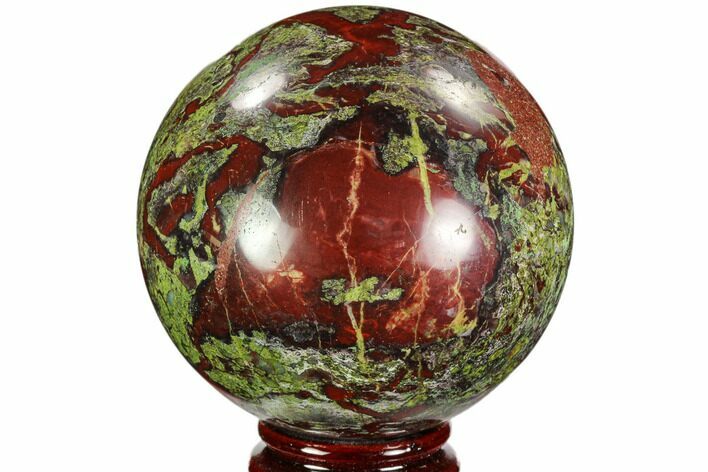 Polished Dragon's Blood Jasper Sphere - South Africa #108221